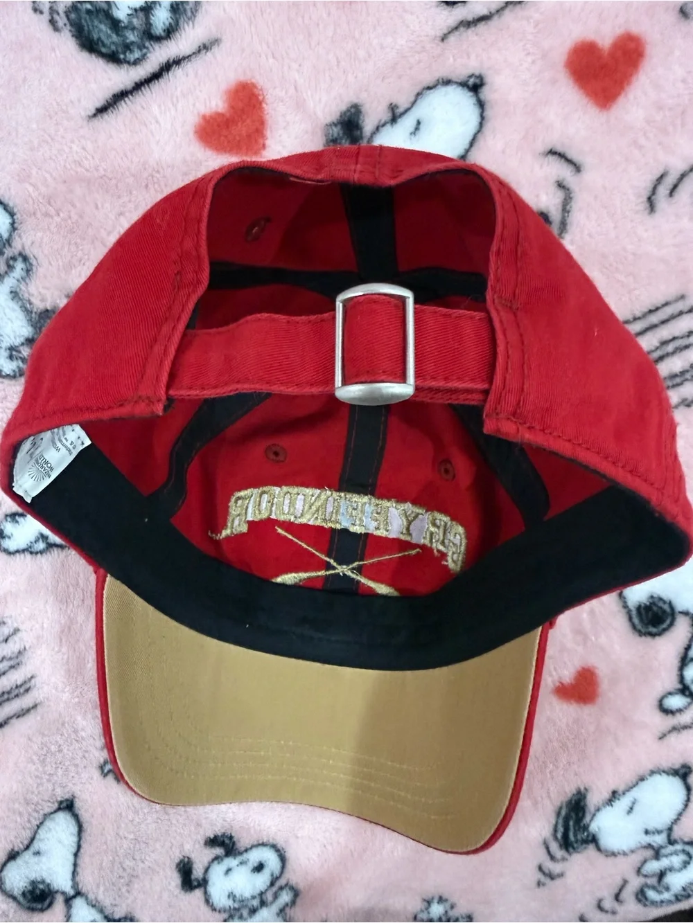 Warner Bros. Gryffindor Red Baseball Hat with Gold Embroidery